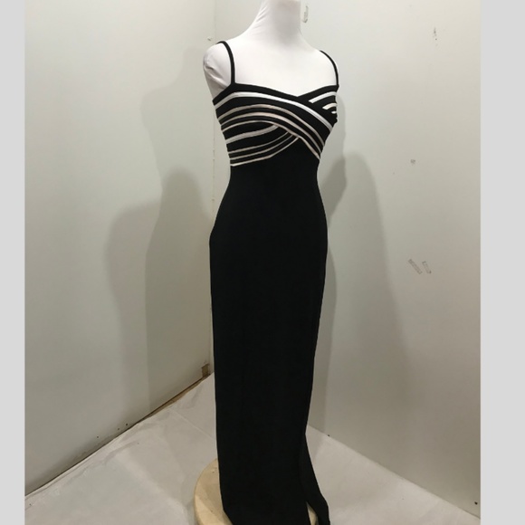 Tadashi Size S Body Con Formal Sexy Black White - Picture 4 of 8